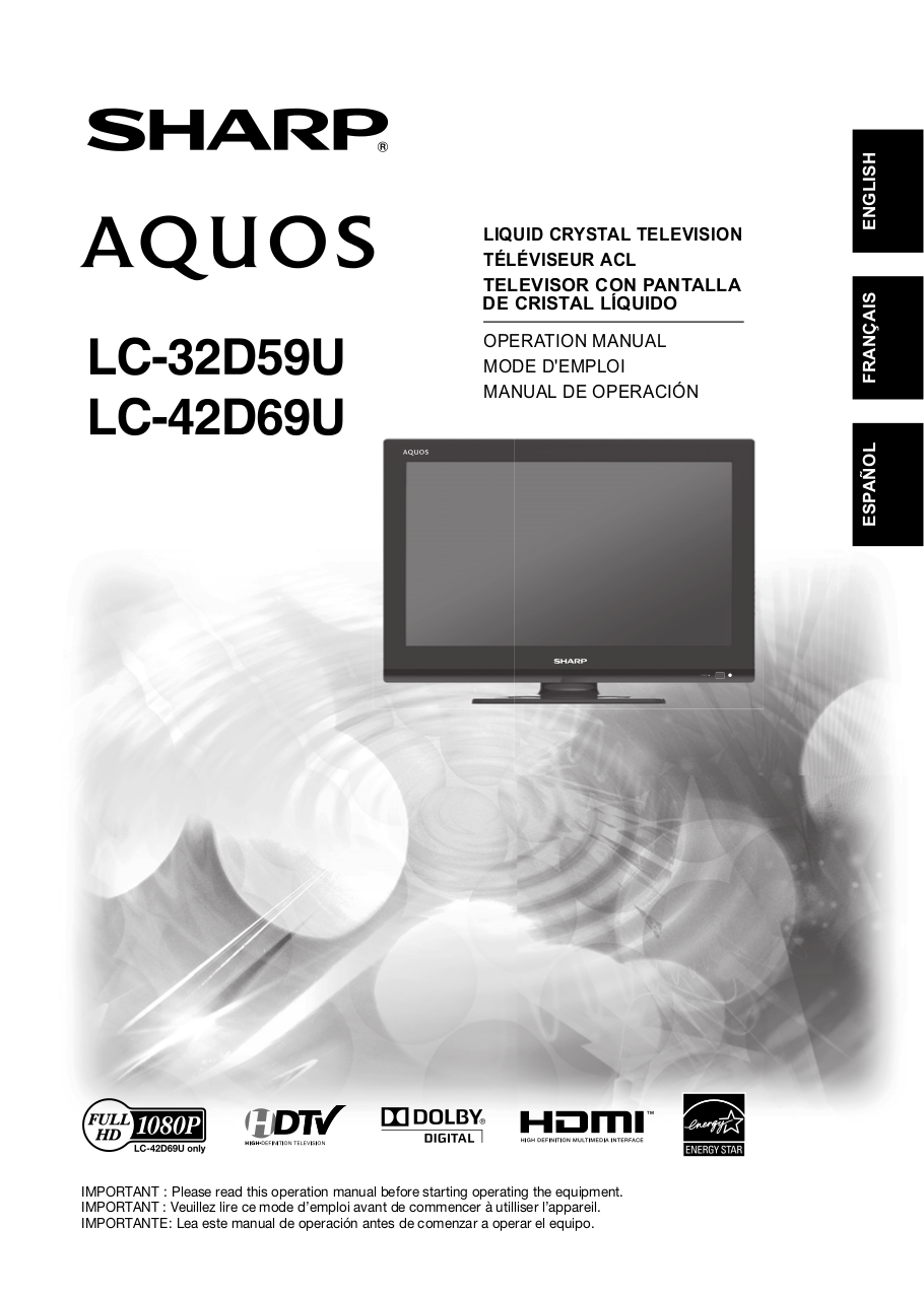 Sharp Aquos Tv Manual Pdf